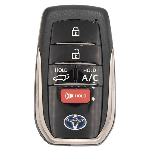 Toyota 5 Button Proximity Smart Key Blue Logo HYQ14FBX, 8990H-42380, 315 MHz - New, OEM