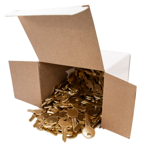Keyless2Go K2G Y11 Brass Keys 250 Pack - MADE IN USA Key Blanks