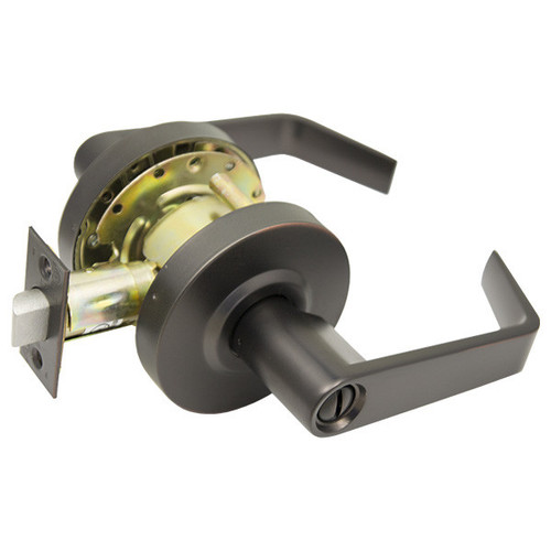 PLS PLS L240 Grade 2 Door Lever 2-3/4 - Privacy - Oil Rubbed Bronze 10B Levers