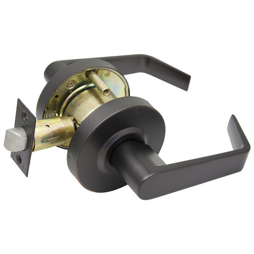 PLS PLS L210 Grade 2 Door Lever 2-3/4 - Passage - Oil Rubbed Bronze 10B Our Brands
