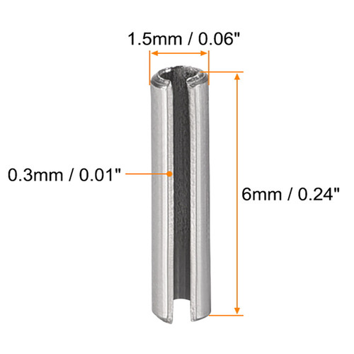 Ford/GM Roll Pins 1.5mm X 6mm (ROLLPIN4) - Pack of 100