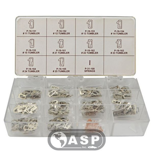 ASP Ford/Lincoln/Volvo 2 Track HU101 High Security Keying Kit (Tumblers) Our Automotive Brands