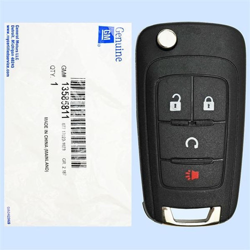 GM 4 Button Remote Head Key AVL-B01T1AC - New OEM 155079 Keys & Remotes