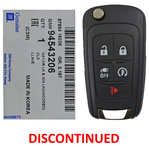 GM 5 Button Remote Head Key A2GM3AFUS04 - New OEM Shop Automotive