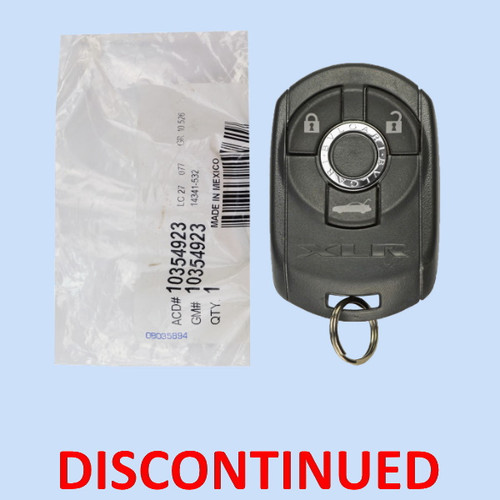 Cadillac 3-Button Remote Smart Key Memory 2 M3N-65981403 10354923 - New OEM