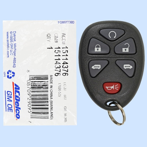 Buick Chevrolet Pontiac 6-Button Remote KOBGT04A 15114376 - New OEM Keys & Remotes