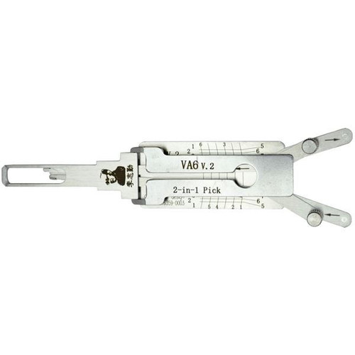 ORIGINAL LISHI - VA6 Peugeot Smart Fortwo 2-In-1 Pick & Decoder - Quad Lifters, Anti-Glare