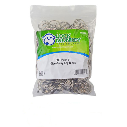 Lock Monkey Metal Key Rings - 500 Pack