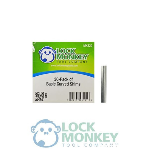 Lock Monkey Tools Lock Monkey Basic Curved Shim Pack (30 pieces) Shop Hardware