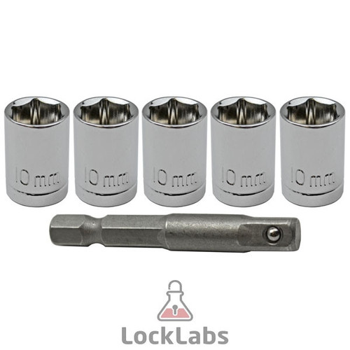 MAGNUS Magnus 5 Pack 10mm Socket Set with a 1/4 Auto Tools