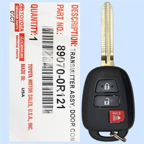 Toyota/Lexus/Scion 3 Button Remote Head Key GQ4-52T - New OEM OEM Hidden