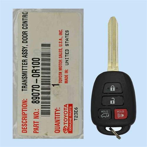 Toyota 4 Button Remote Head Key GQ4-52T - New OEM Remote Head Keys