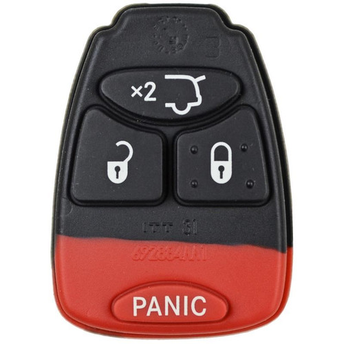 Chrysler, Dodge, Jeep 4 Button Replacement Pad with Hatch OHT692427AA/M3N5WY72XX