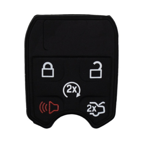 Ford, Lincoln 5 Button New-Style Remote Head Key Replacement Button Pad CWTWB1U793 - Aftermarket