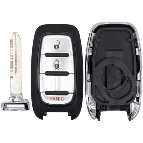 Chrysler Pacifica Smart Key Shell, Buttons, and Blade   No Electronics   3 Button