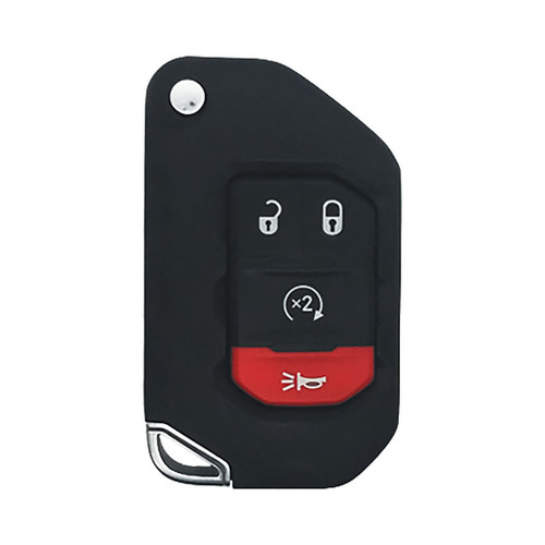 Jeep 4 Button Flip Key Case Shells