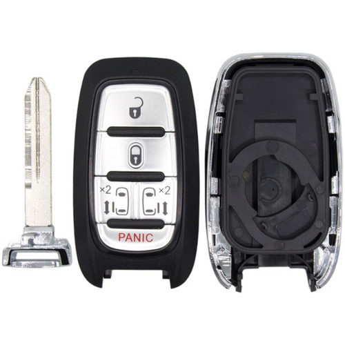 Chrysler Pacifica Smart Key Shell, Buttons, and Blade   No Electronics   5 Button