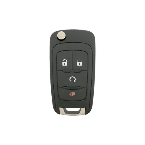 GM 4 Button Flip Key Replacement Case with Remote Start Shells