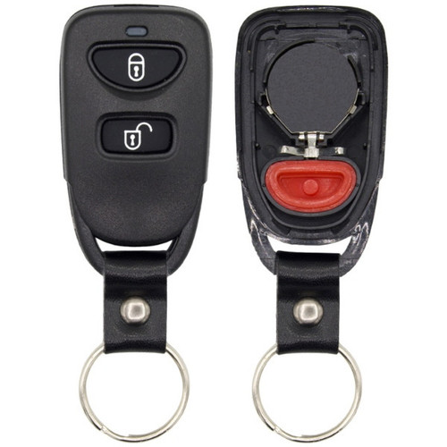 Hyundai, Kia 3 Button Remote Case and Pad Replacement Shell PINHA-T038, PLNHM-T002 - Aftermarket