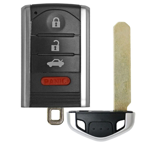 Acura 4 Button Smart Key Shell Replacement Case KR5434760, M3N5WY8145 - Aftermarket