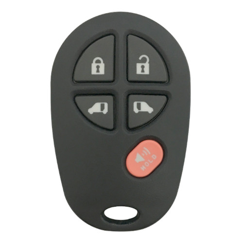 Toyota Toyota Sienna 5 Button Remote Replacement Case Keys & Remotes
