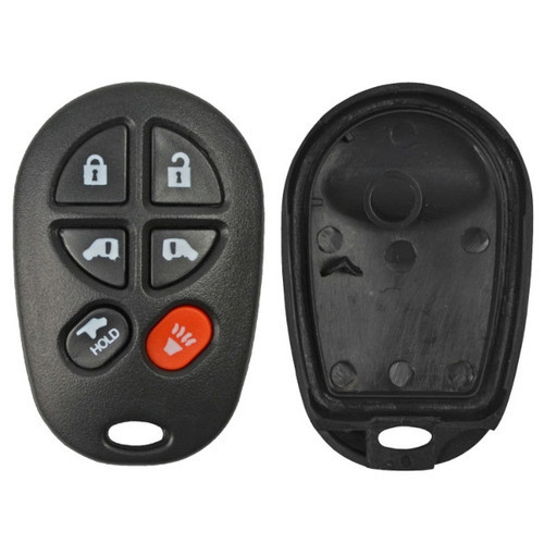 Toyota Sienna 6 Button Remote Replacement Case Shells