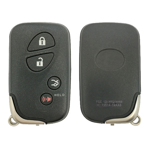 Lexus 4 Button Smart Key Case with FCC ID