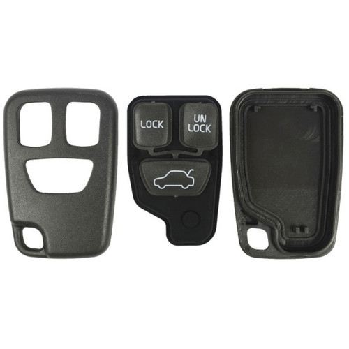 Volvo 3 Button Remote Case and Pad Replacement Shell HYQ1512S, 9166199 - Aftermarket