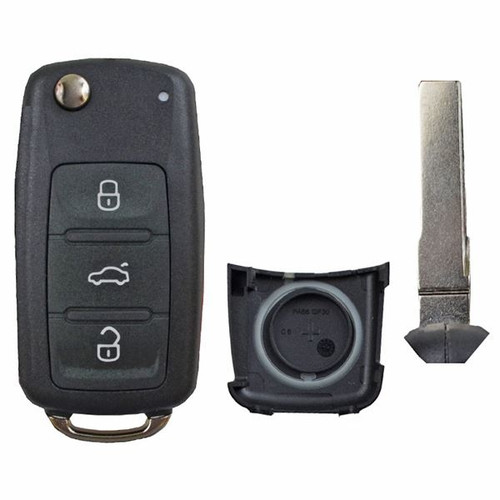 Volkswagen 4 Button Flip Key Replacement Case Keys & Remotes