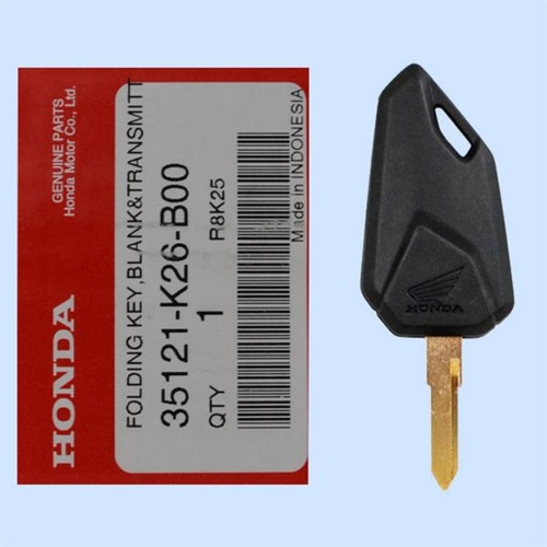 Motorcycle Plastic Head Folding Key, 35121-K26-B00 - New OEM