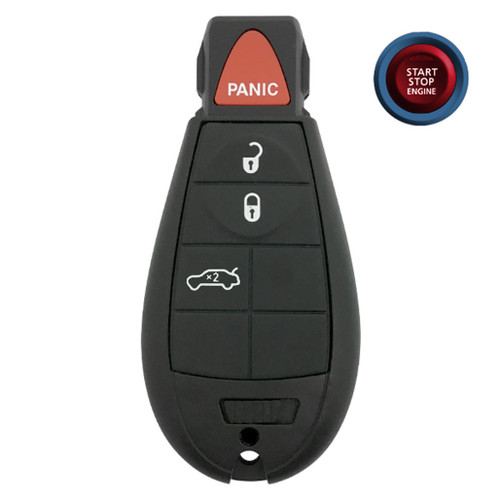 Chrysler 4-Button Smart Key IYZ-C01C 68058346AF 433 MHz, Refurbished Grade A