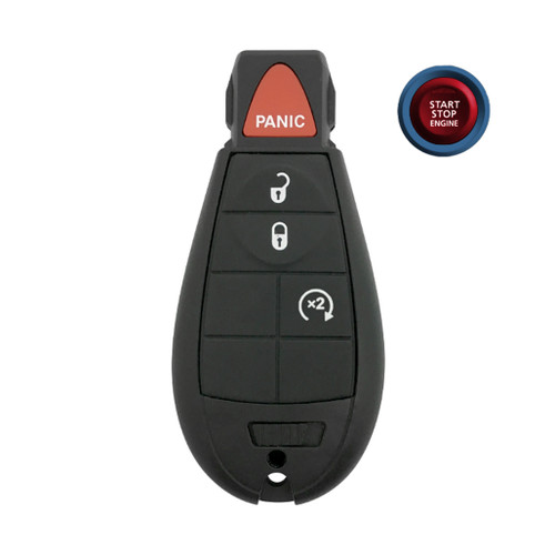 Chrysler 4-Button Smart Key IYZ-C01C 68066871AF 433 MHz, Refurbished Grade A Keys & Remotes