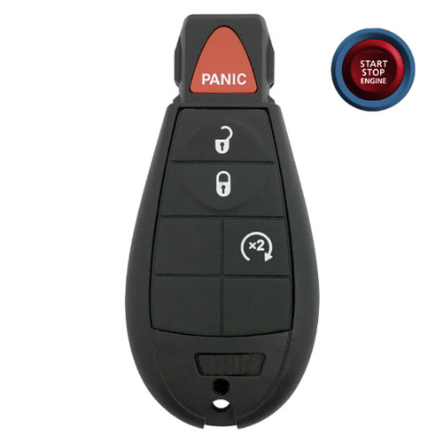 Dodge 4-Button Smart Key IYZ-C01C 05026378AL 433 MHz, Refurbished Grade A Keys & Remotes