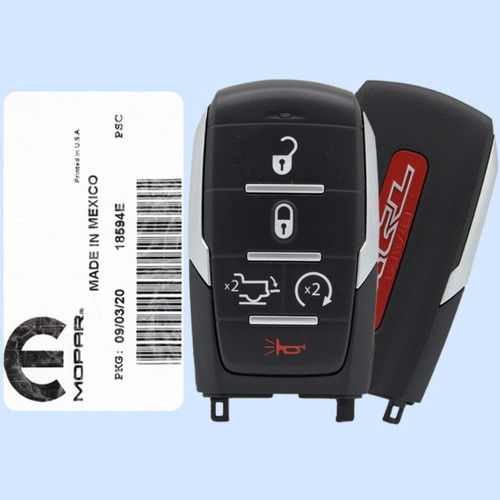 RAM 5-Button Smart Key OHT-4882056 68575615AA 433 MHz, New OEM Proximity Keys