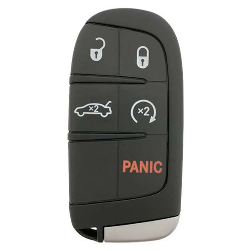 Chrysler 5-Button Smart Key M3M-40821302 68155687AB 433 MHz, Refurbished Recase