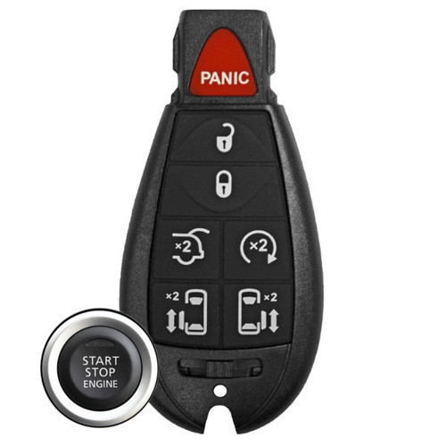 Chrysler 7-Button Smart Key IYZ-C01C 05026590AI 433 MHz, Refurbished Grade A Proximity Keys