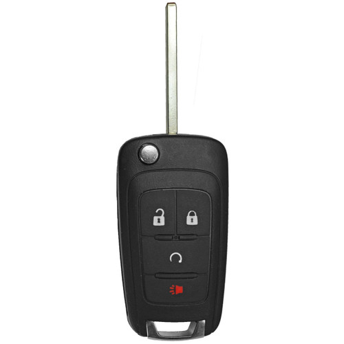 Buick 4 Button Remote Flip Key OHT01060512, V2T01060512, 315 MHz - Refurbished, Recase