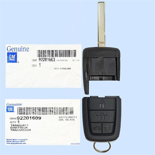 GM 5 Button Remote Head Key OUC6000083 - New OEM