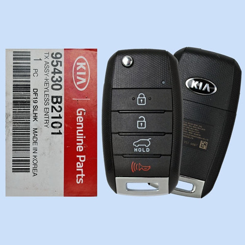 Kia Remote Flip Key OSLOKA-875T - PSD1, 95430-B2101, 433 MHz - New, OEM