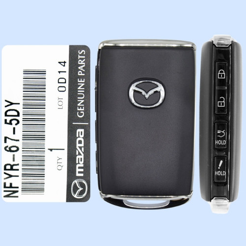 Mazda 4-Button Smart Key WAZSKE13D03 NFYR-67-5DY 315 MHz, New OEM Shop Automotive