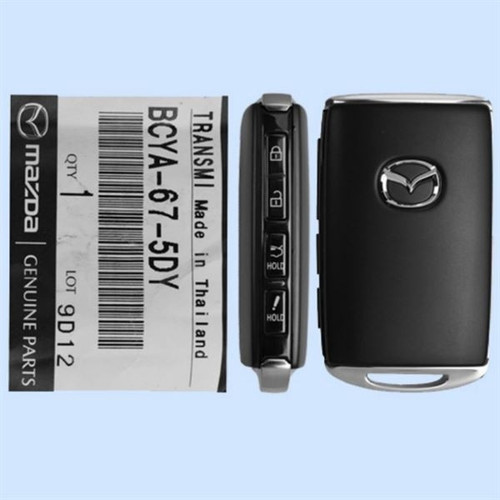 Mazda 4-Button Smart Key WAZSKE11D01 BCYA-67-5DY 315 MHz, New OEM Shop Automotive