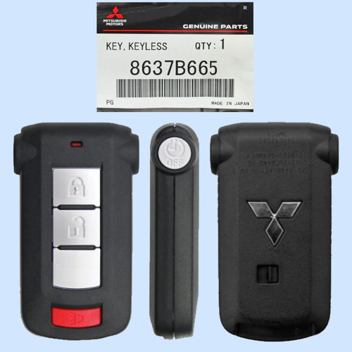 Mitsubishi 4 Button Proximity Smart Key OUC644M-KEY-N, 8637B665, 315 MHz - New OEM
