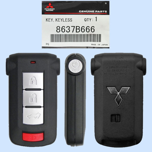 Mitsubishi 5 Button Proximity Smart Key OUC744M-KEY-N, 8637B666, 315 MHz - New OEM