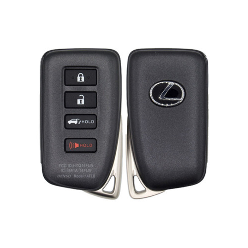 Lexus 4 Button Proximity Smart Key HYQ14FLB, 89904-0E190, 315 MHz - Refurbished, Grade A