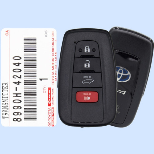 Toyota/Lexus/Scion 4 Button Proximity Key HYQ14FBC - New OEM 172514 OEM Hidden