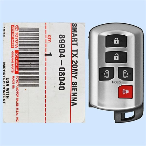 Toyota 5 Button Proximity Key HYQ14ADR 89904-08040 - New OEM OEM Hidden