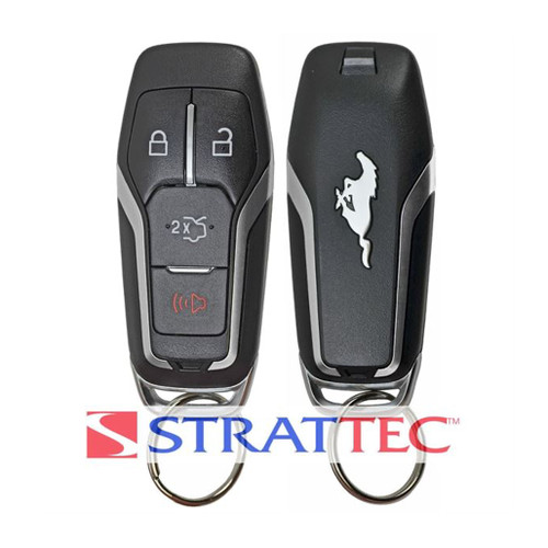 Strattec STRATTEC Pony Logo (5926063) 164-R8120 4-Button Smart Key for Ford Mustang (315 MHZ) - 1 Way Our Automotive Brands