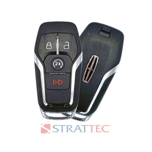 Strattec STRATTEC Lincoln Logo (5925315) 164-R8108 4-Button Smart Key for Lincoln (902 MHZ) - 2 Way OEM Hidden