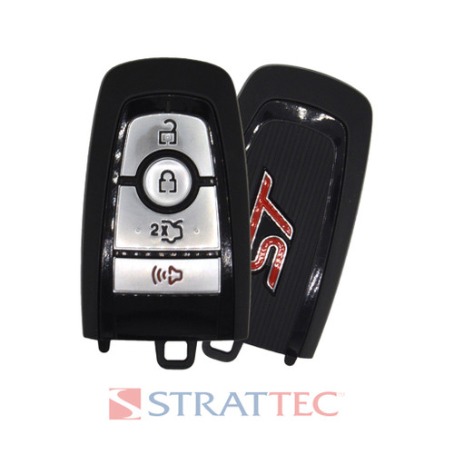 Strattec STRATTEC ST Logo (5938443) 164-R8246 4-Button Smart Key for Ford (315 MHZ) - 1 Way Proximity Keys