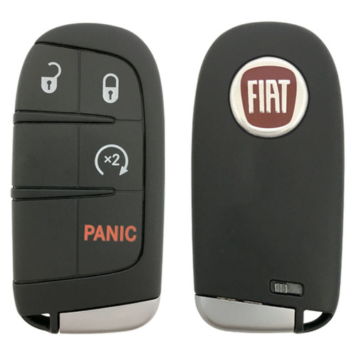 Fiat 4 Button Smart Key M3N-40821302, 735637066, 433 MHz - Refurbished, Grade A
